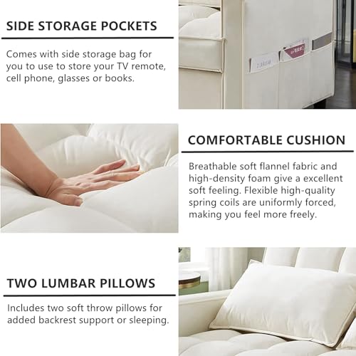 3 in 1 Velvet Sleeper Loveseat with Pull Out Bed P778487