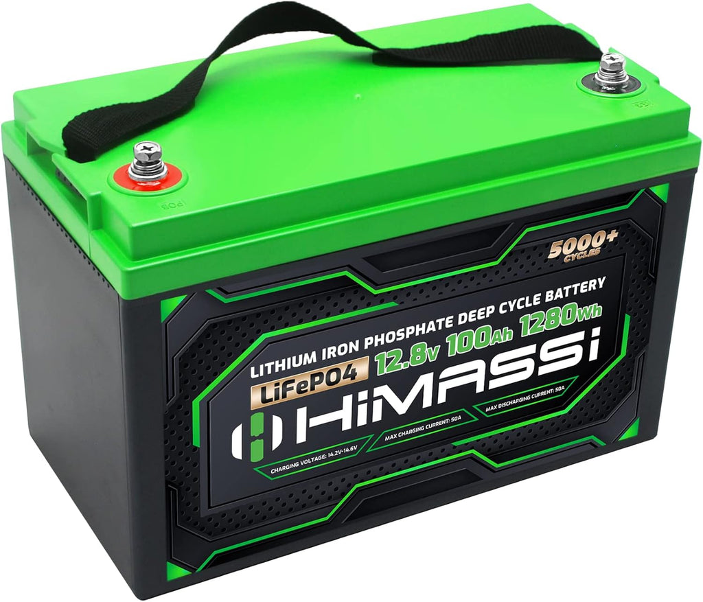 12V 100Ah LiFePO4 Battery 50A BMS Deep Cycle Battery Pack X568