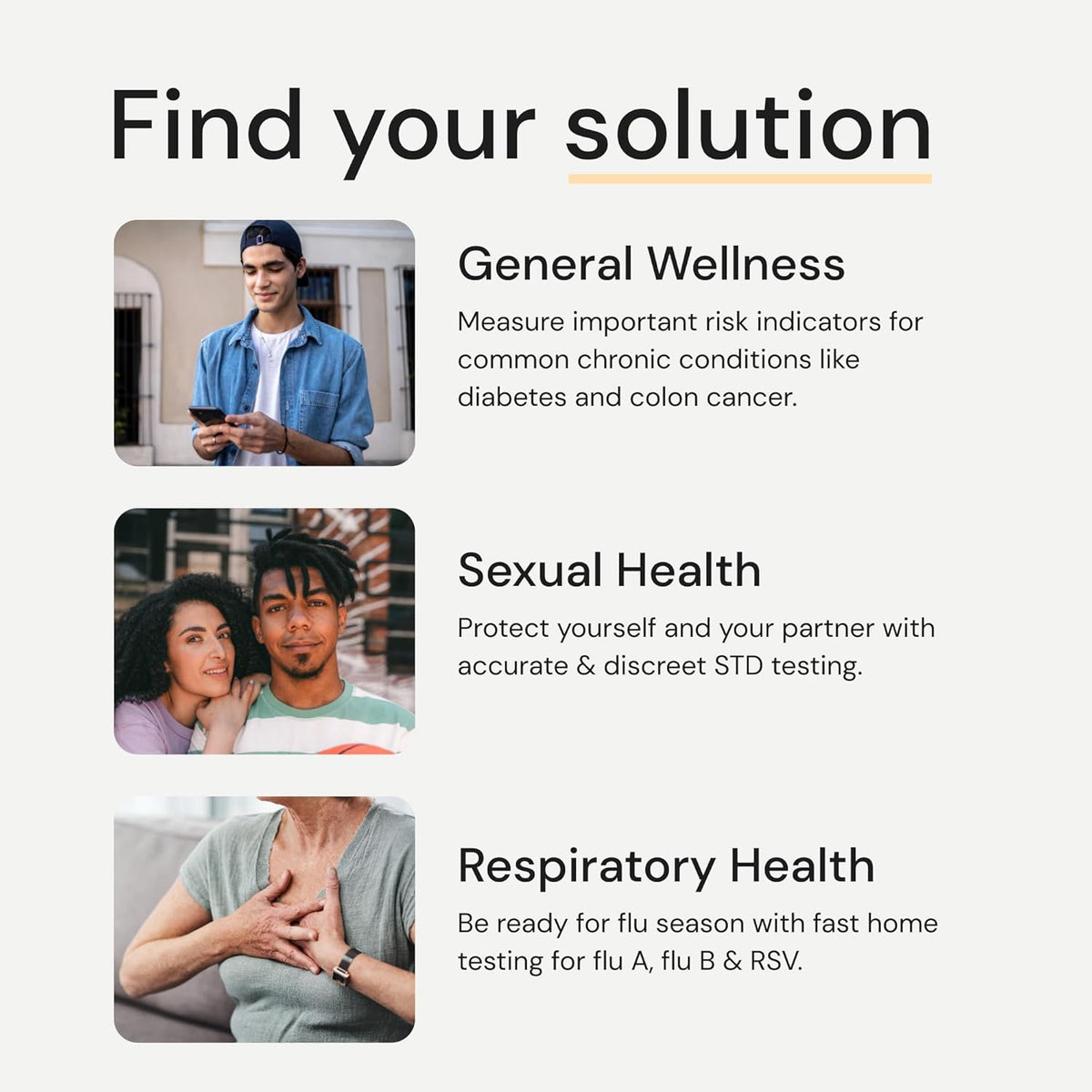 STD Test Kit for Chlamydia, Gonorrhea, and Trichomoniasis F5821