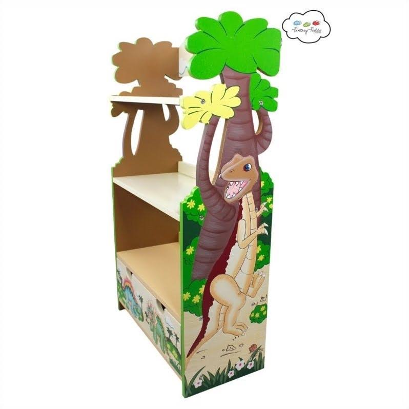 Dinosaur Kingdom Bookcase with 3 Shelves and Drawer O52084