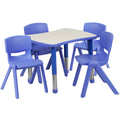 Blue Height-Adjustable Plastic Activity Table Set K658929