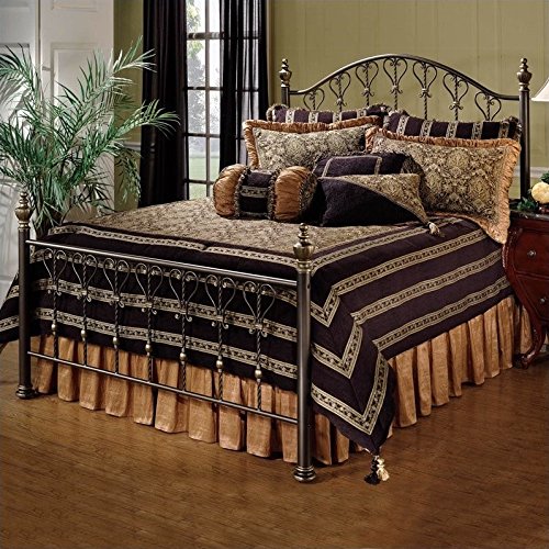 Queen Bronze Bed Set with Rails P199921