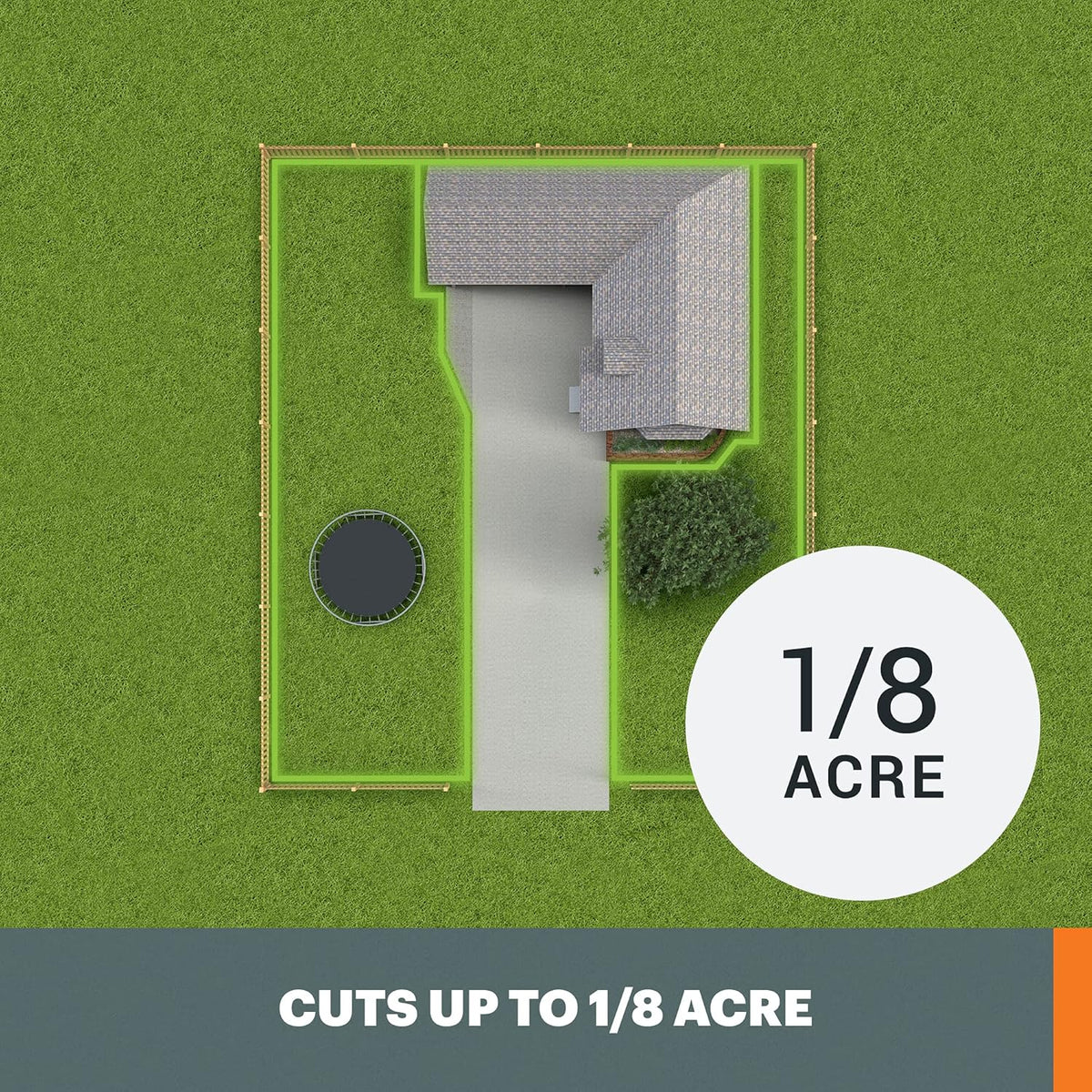 1/8 Acre Robotic Lawn Mower W5624