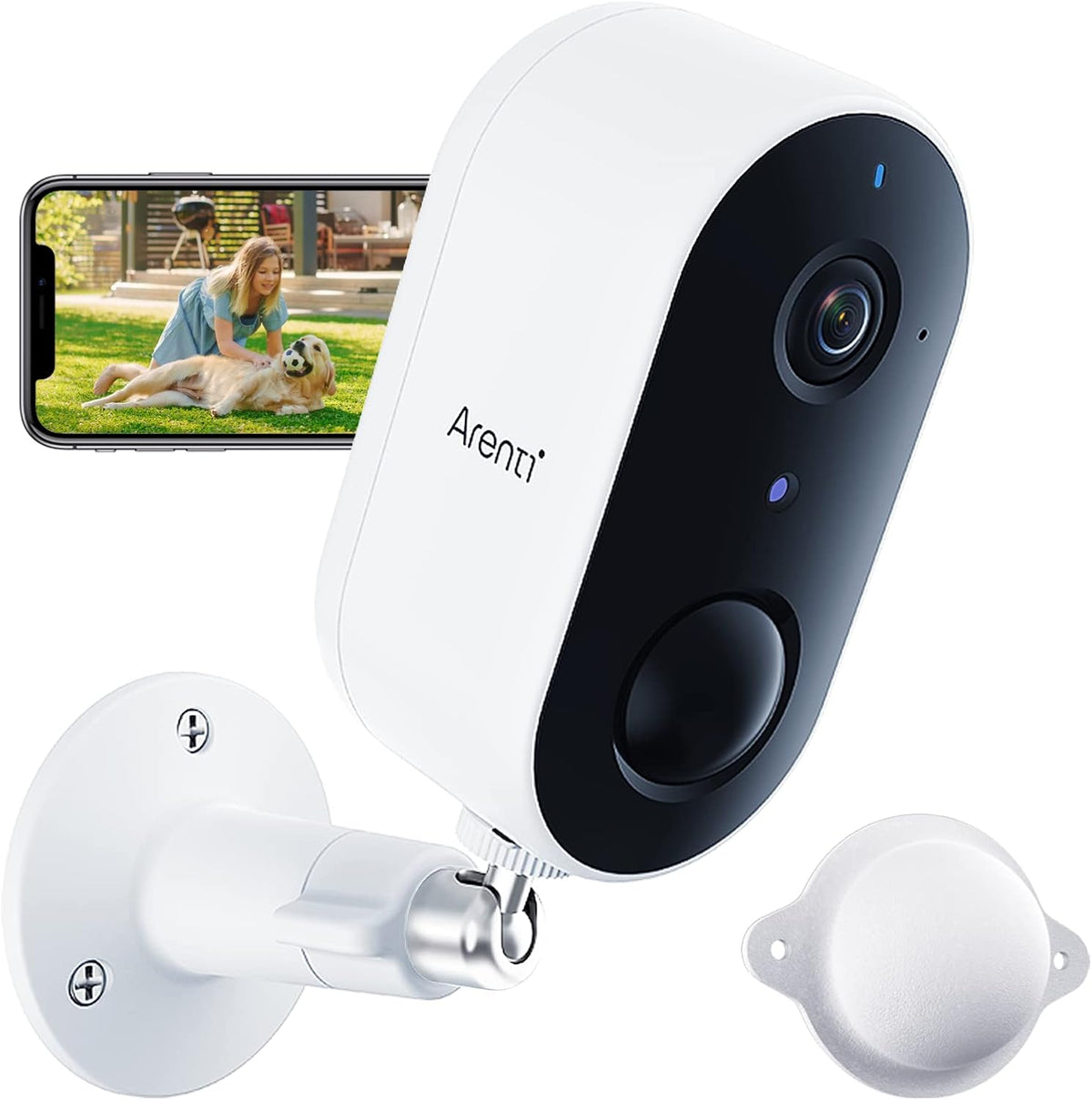 Wireless Outdoor Security Camera 1080P FHD Night Vision 2-Way Audio X89336