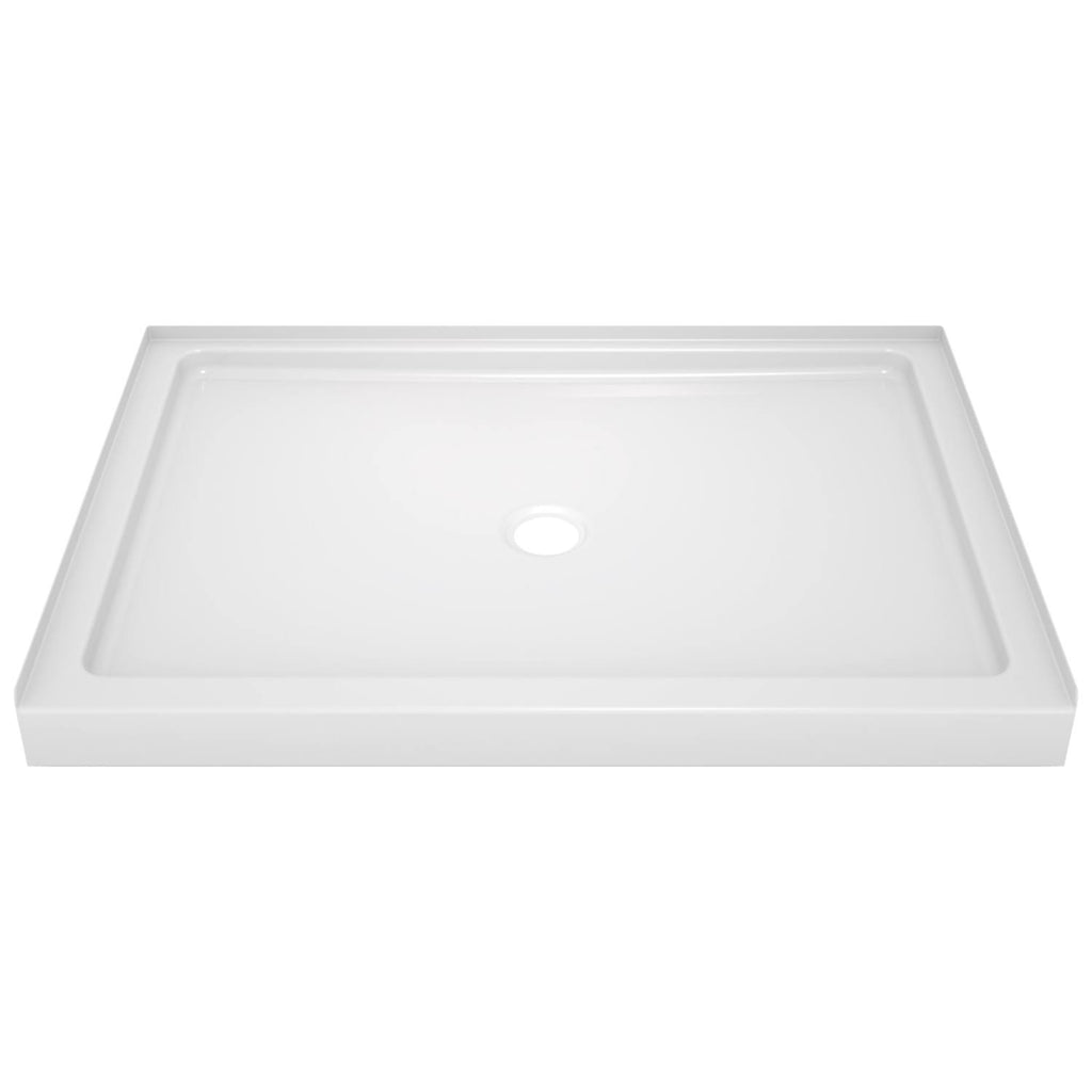 White 48 in. L x 34 in. D Shower Floor & Base E246