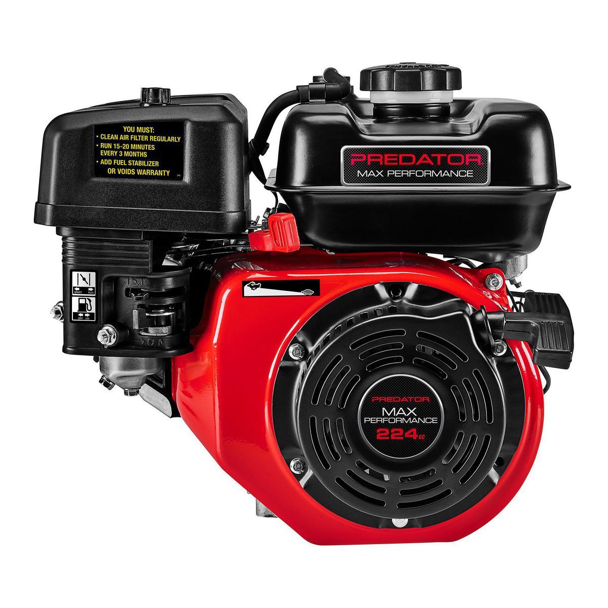 6.6 HP 224cc OHV Horizontal-Shaft Gas Engine J470461