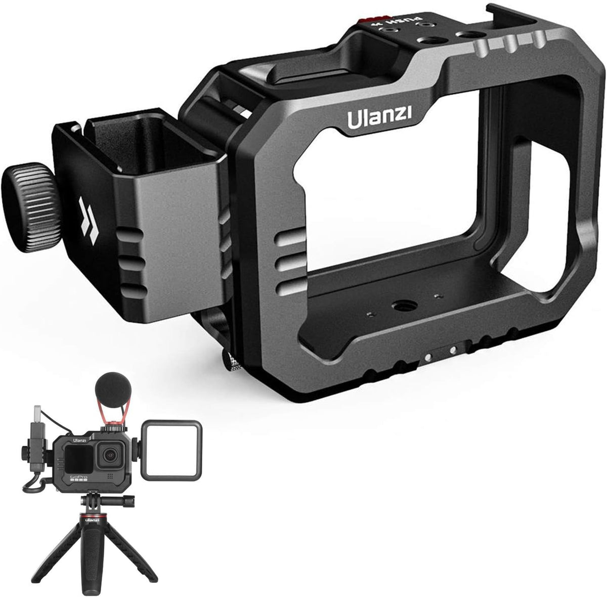 Aluminum Video Case with Cold Shoe Mount for Gopro 9/10 M920812