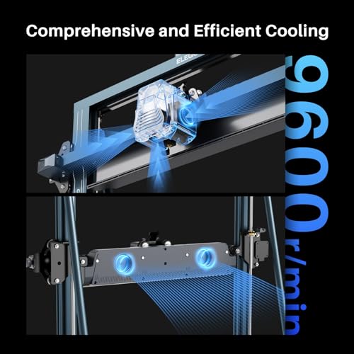 FDM 3D Printer with Auto Bed Leveling, Dual-Gear Direct Extruder, Dual Lead Screw Drive, Removable Capacitive Screen, 8.85x8.85x11in Large Printing Size S31582