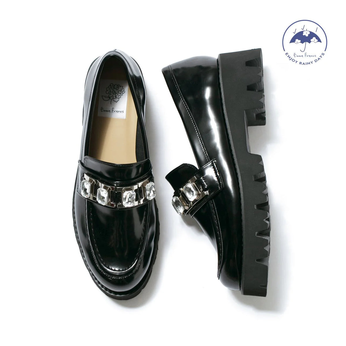 Track Sole Beaded Loafers I37364