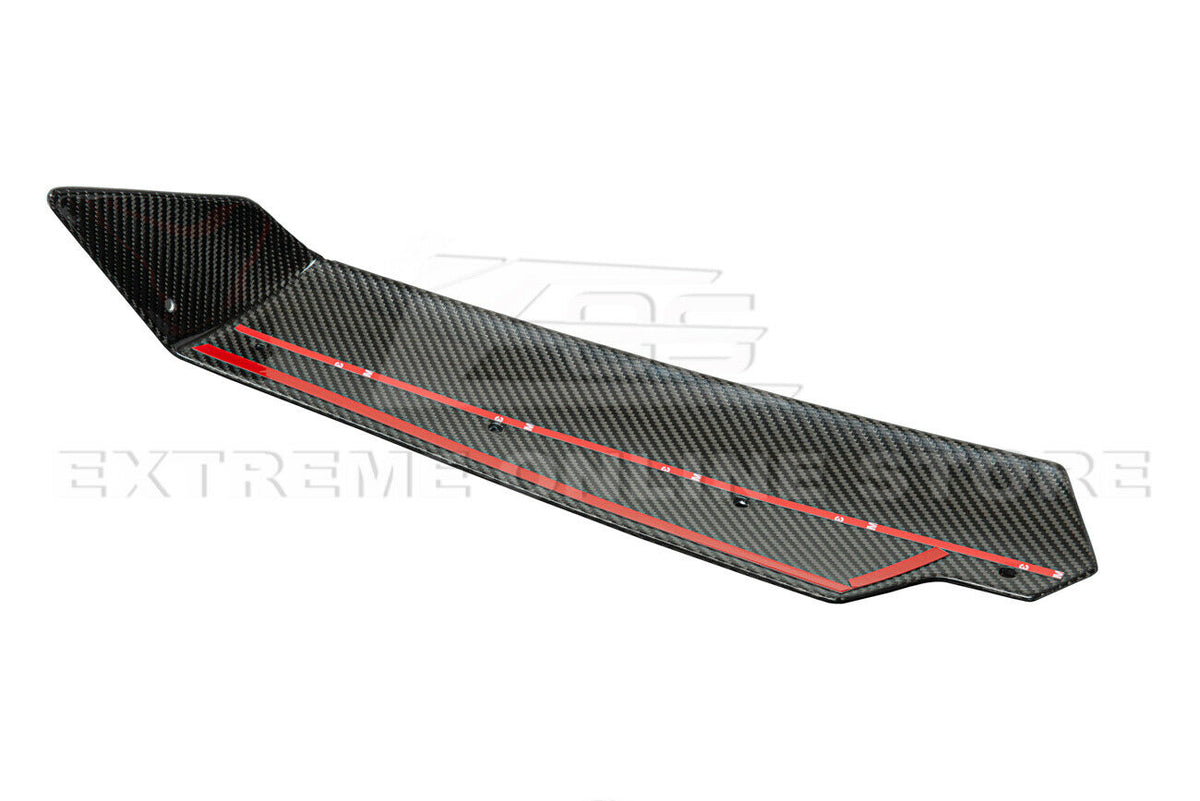 Carbon Fiber Rear Wing Spoiler Side Winglets Extension Pair A23994
