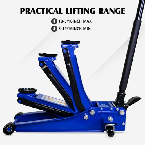 3 Ton Steel Floor Jack with Double Pump U439