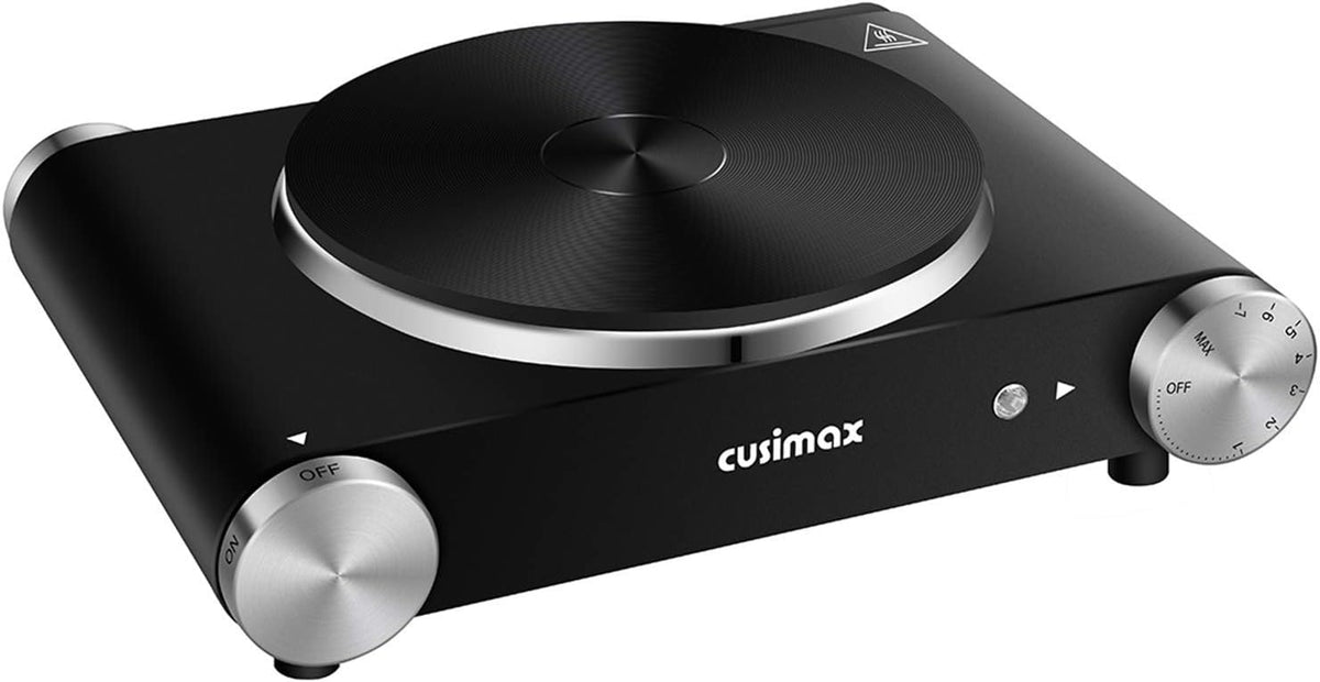 Electric Hot Plate Single Burner 1500W Cast Iron Stainless Steel A215562
