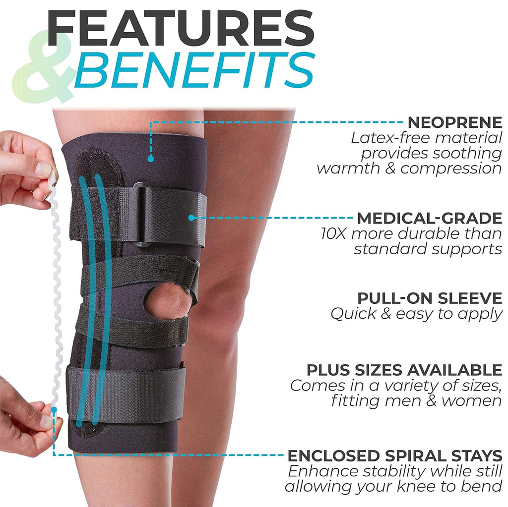 J Patella Knee Brace with Support Straps, 3XL, Pack of 2 N874320