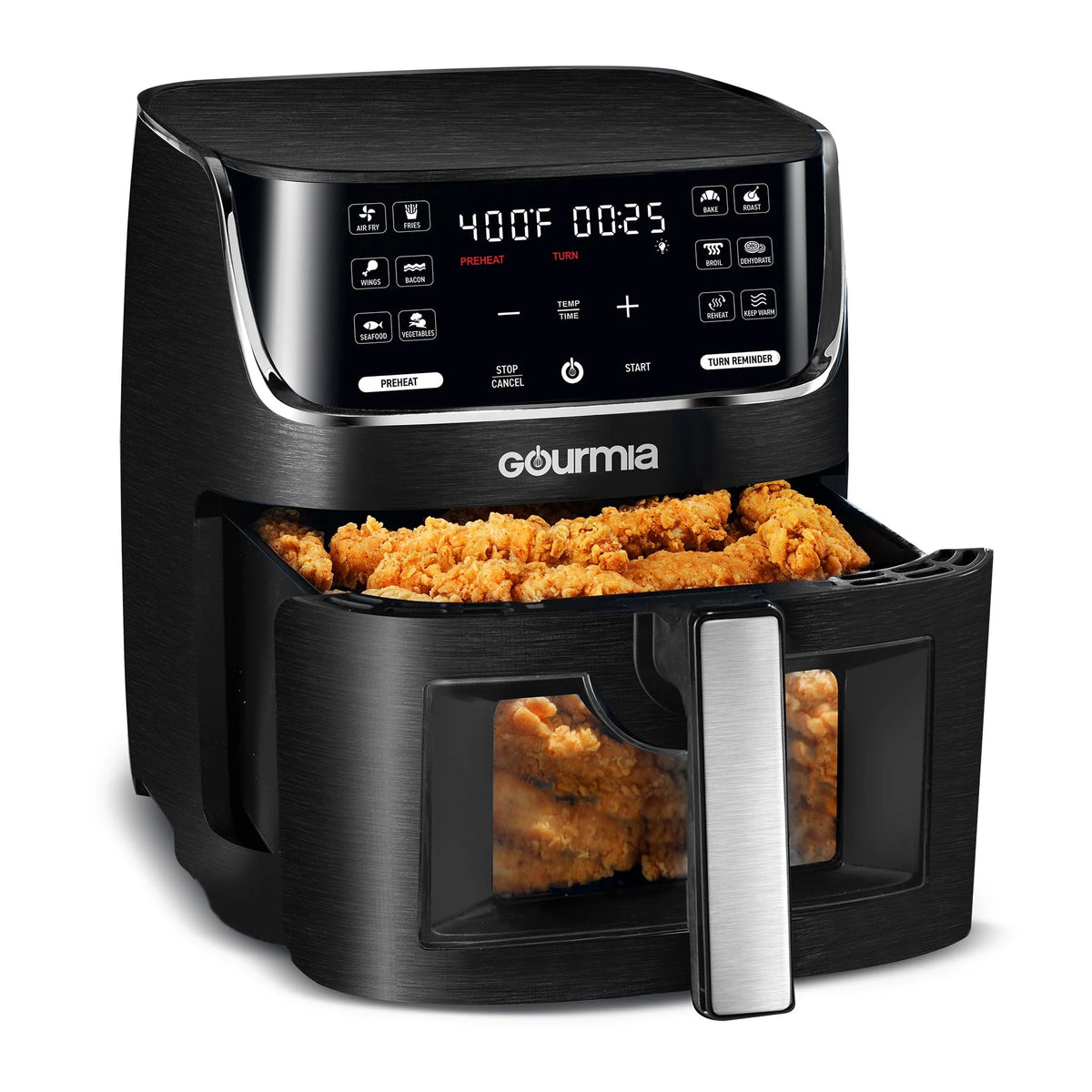 8 Qt Digital Window Air Fryer with 12 One-Touch Presets T884344