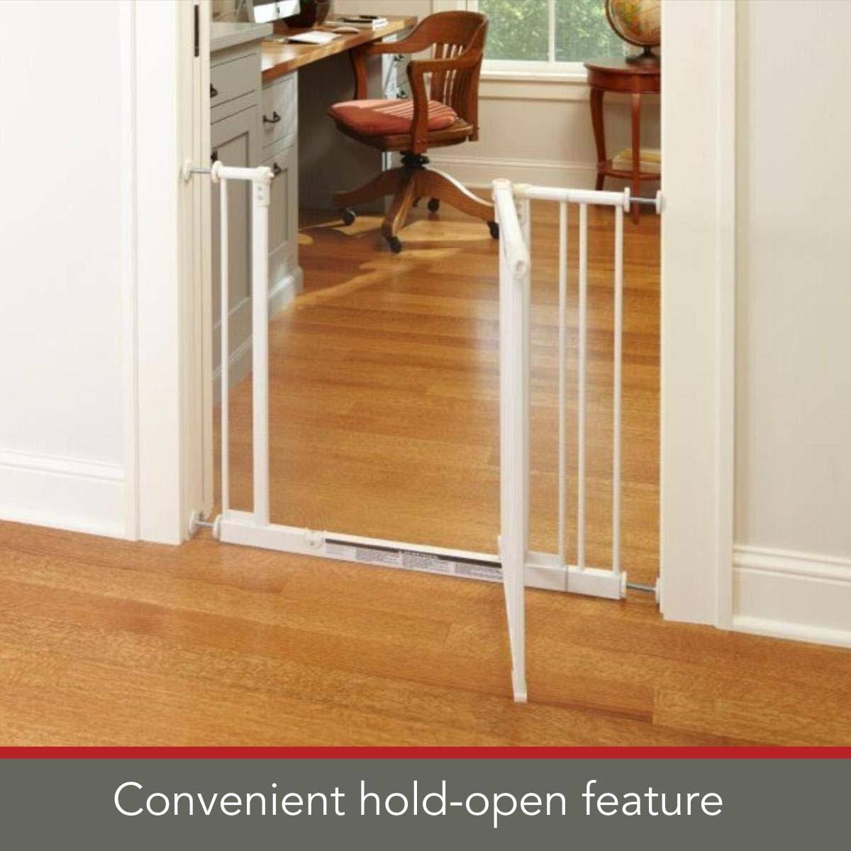 Easy-Close 28-38.5x22 Child or Pet Safety Gate + 10.5x22 Gate Extension U2792