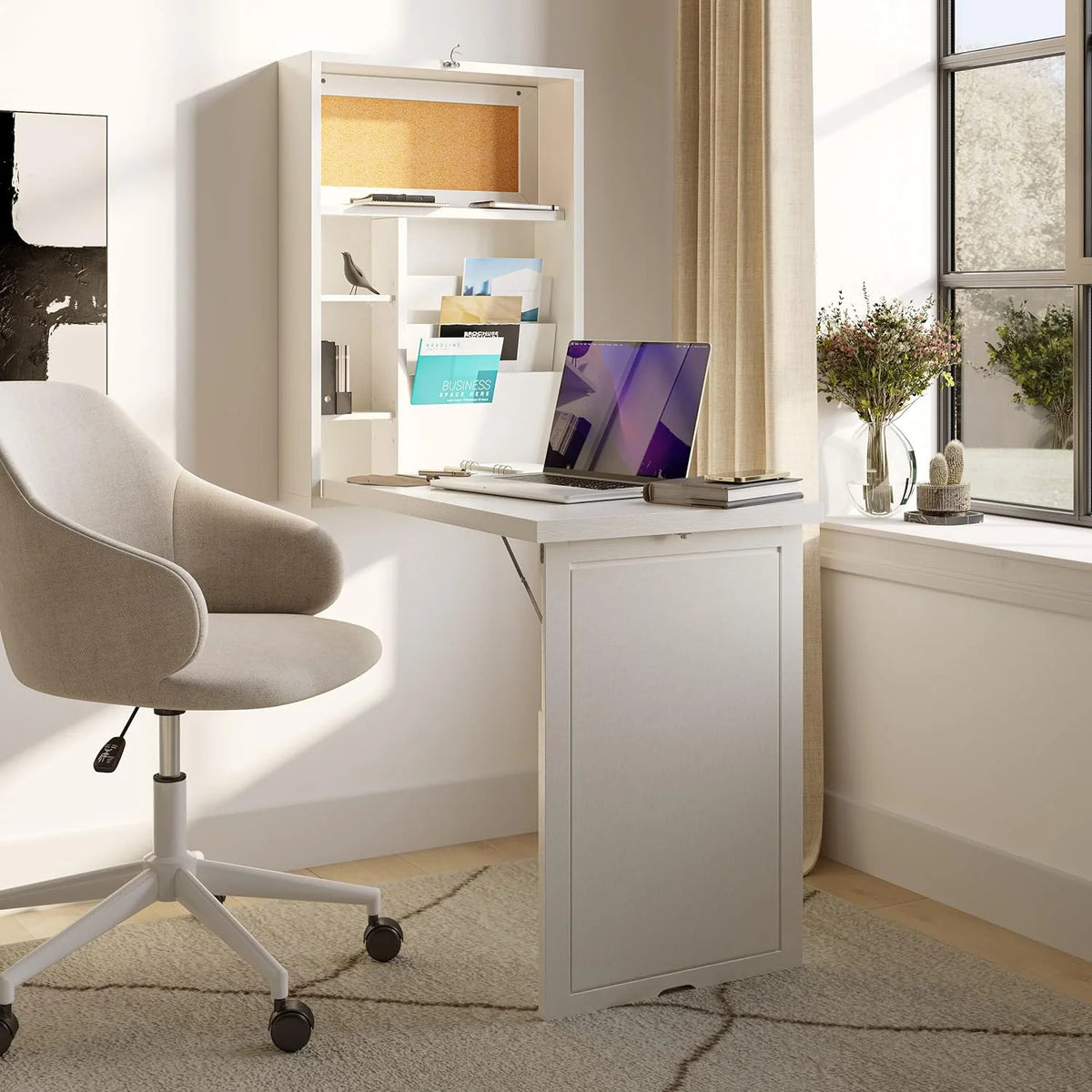 Antique White Convertible Desk M869041