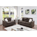 2 Piece Faux Leather Sofa and Loveseat Set N5557
