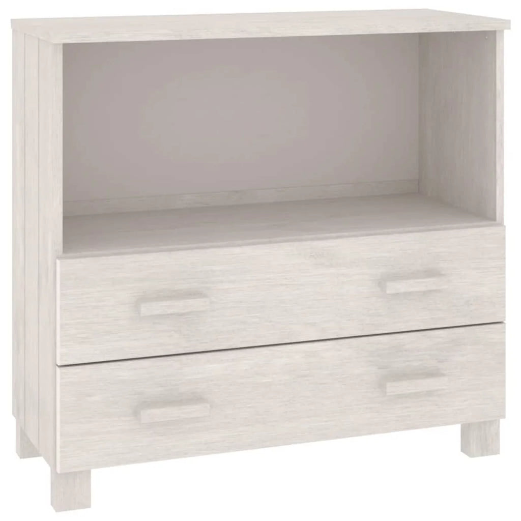 White Solid Wood Pine Sideboard A76691