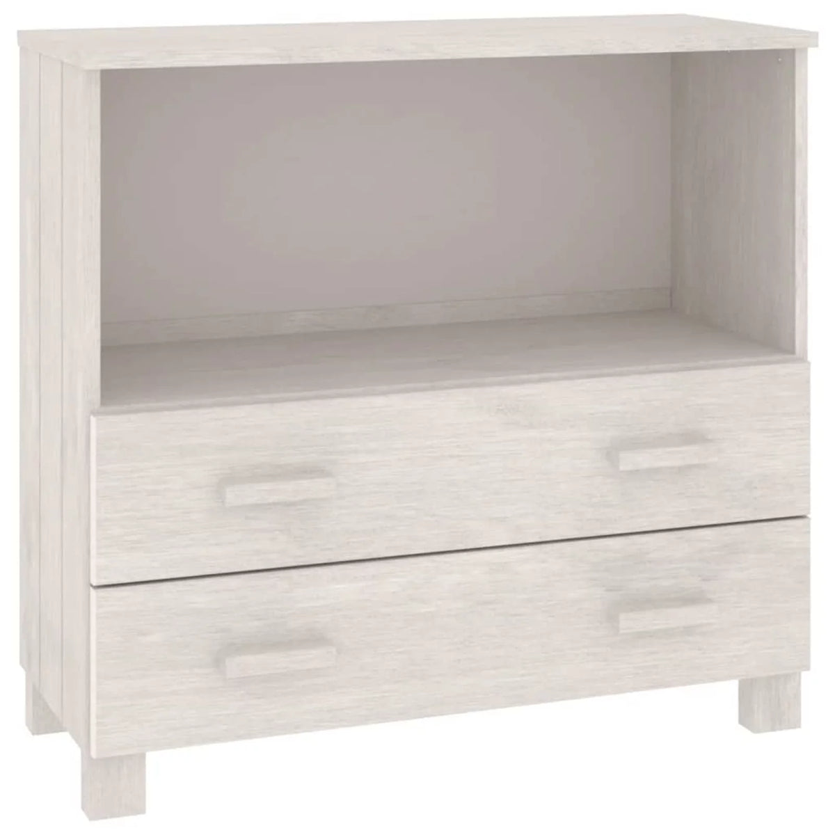 White Solid Wood Pine Sideboard A76691