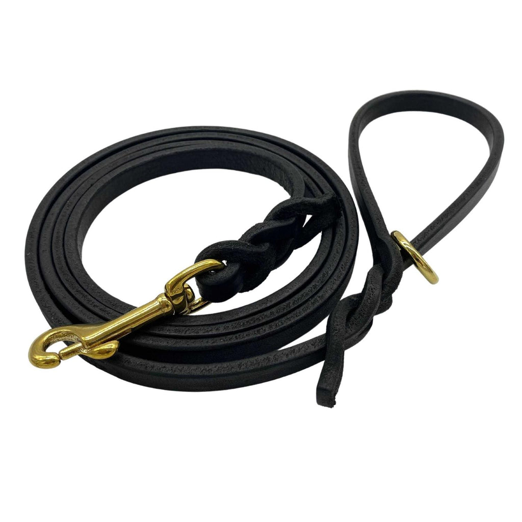 6 FT Braided Leather Dog Leash G174385
