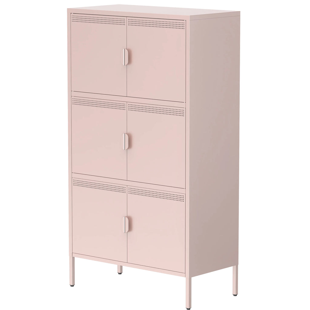 6 Doors Metal Storage Cabinet with Adjustable Shelves T991