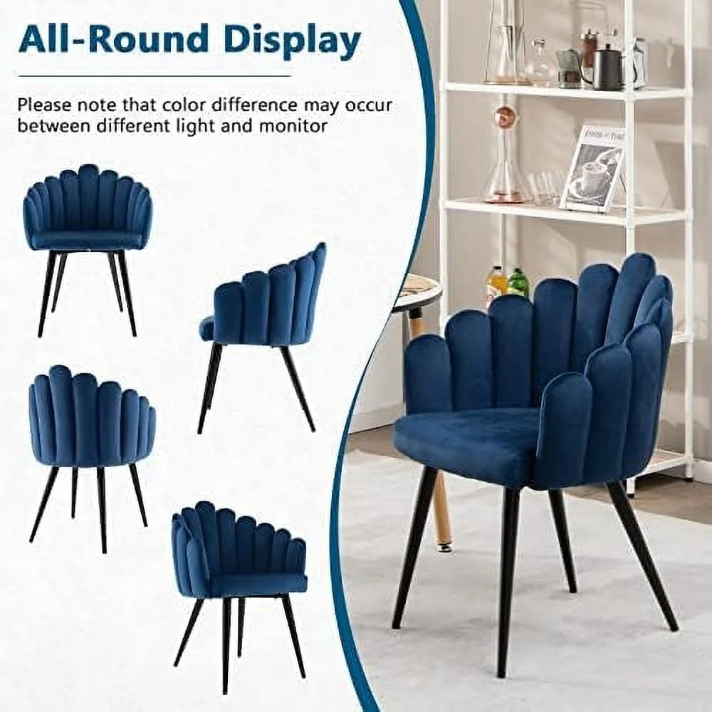Velvet High Back Upholstered Dining Chair A55887