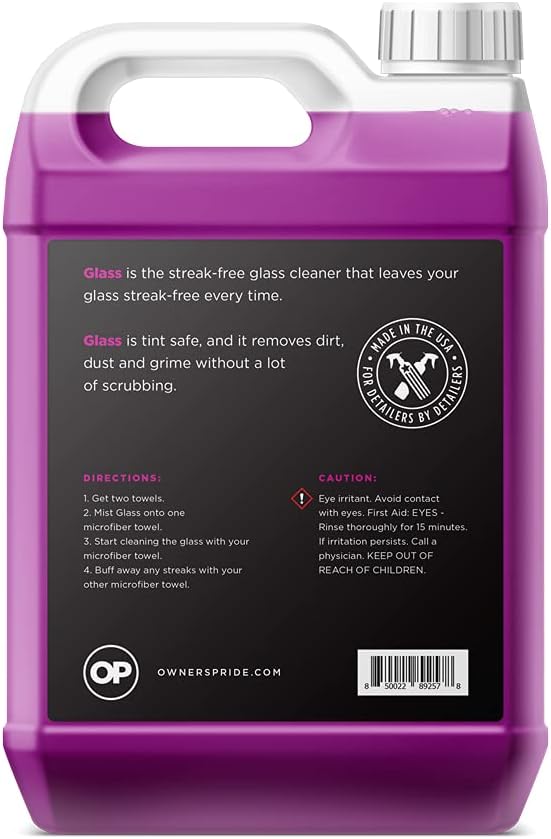 Glass Streak Free Cleaner for Tinted Car Windows, 1 Gallon Pack of 2 R487104