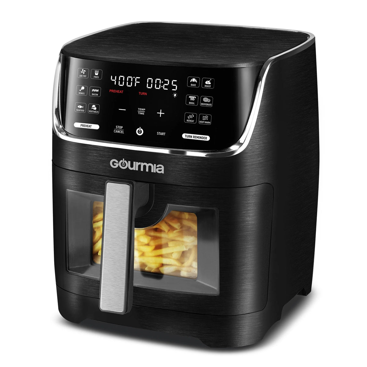 8 Qt Digital Window Air Fryer with 12 One-Touch Presets T884344