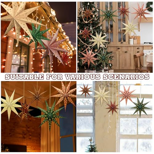 3D Paper Lantern 24 inch Hollow Star C48312