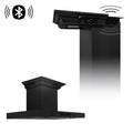 36 in. Wall Mount Range Hood in Black Stainless Steel T466