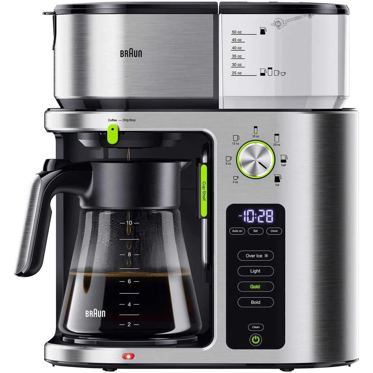 Stainless Steel 10 Cup Drip Coffee Maker R307