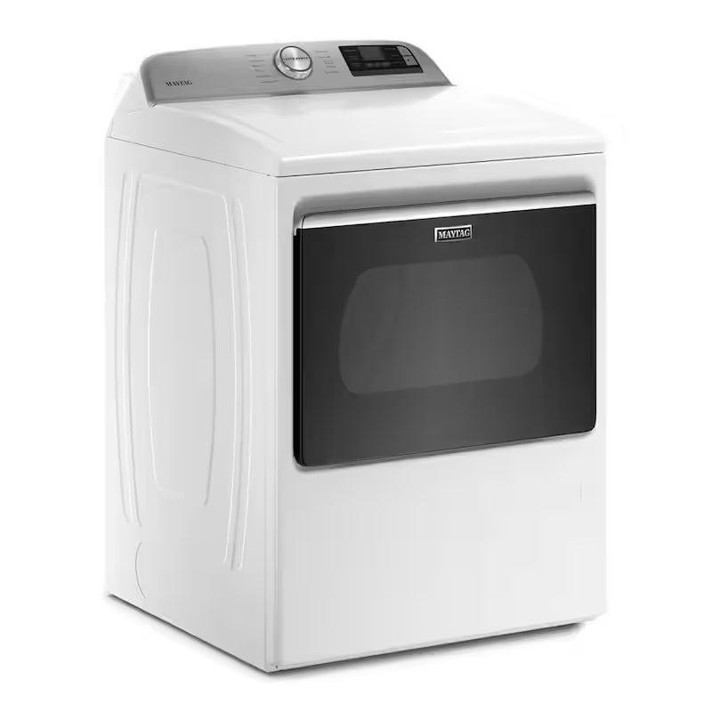 White Gas Dryer with Hamper Door D86634