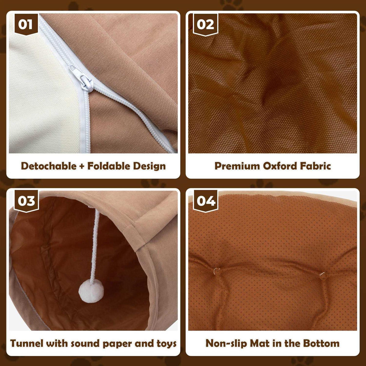 Cat Tunnel with Cat Bed J4610