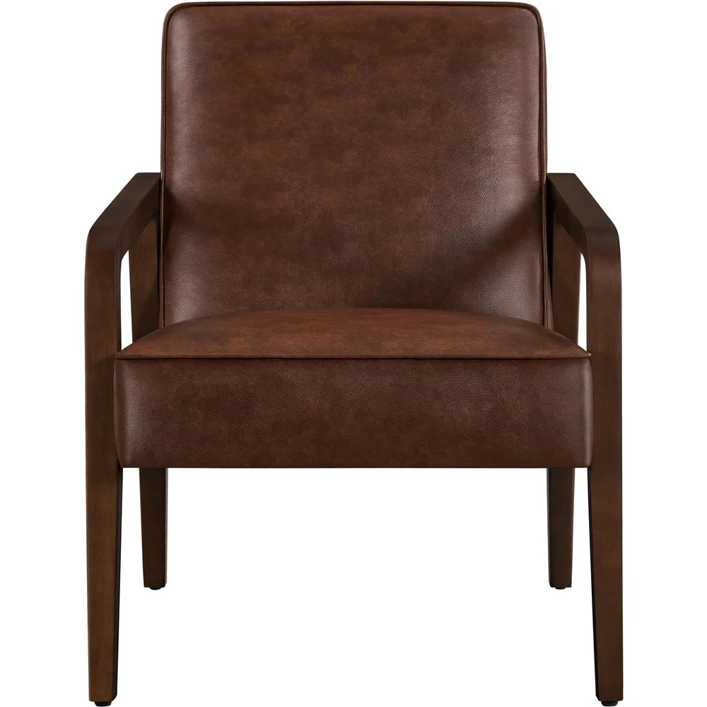 Dark Brown Upholstered Accent Chair Z319