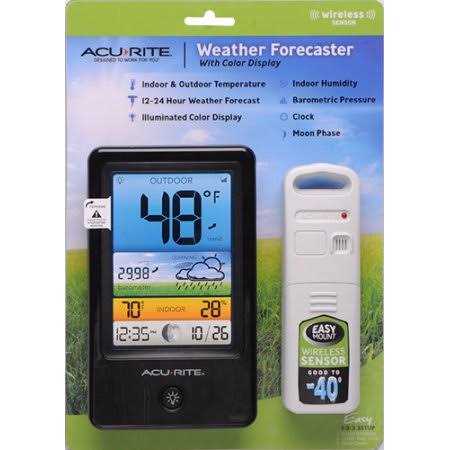 Wireless Color Forecaster with Temperature & Humidity R2773