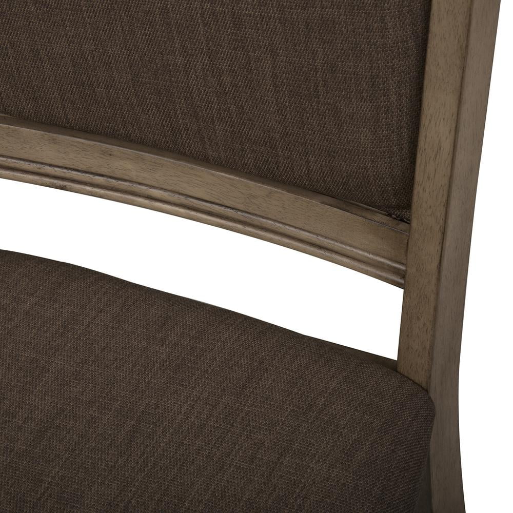 Brown Set of 2 Upholstered Side Chair F58847