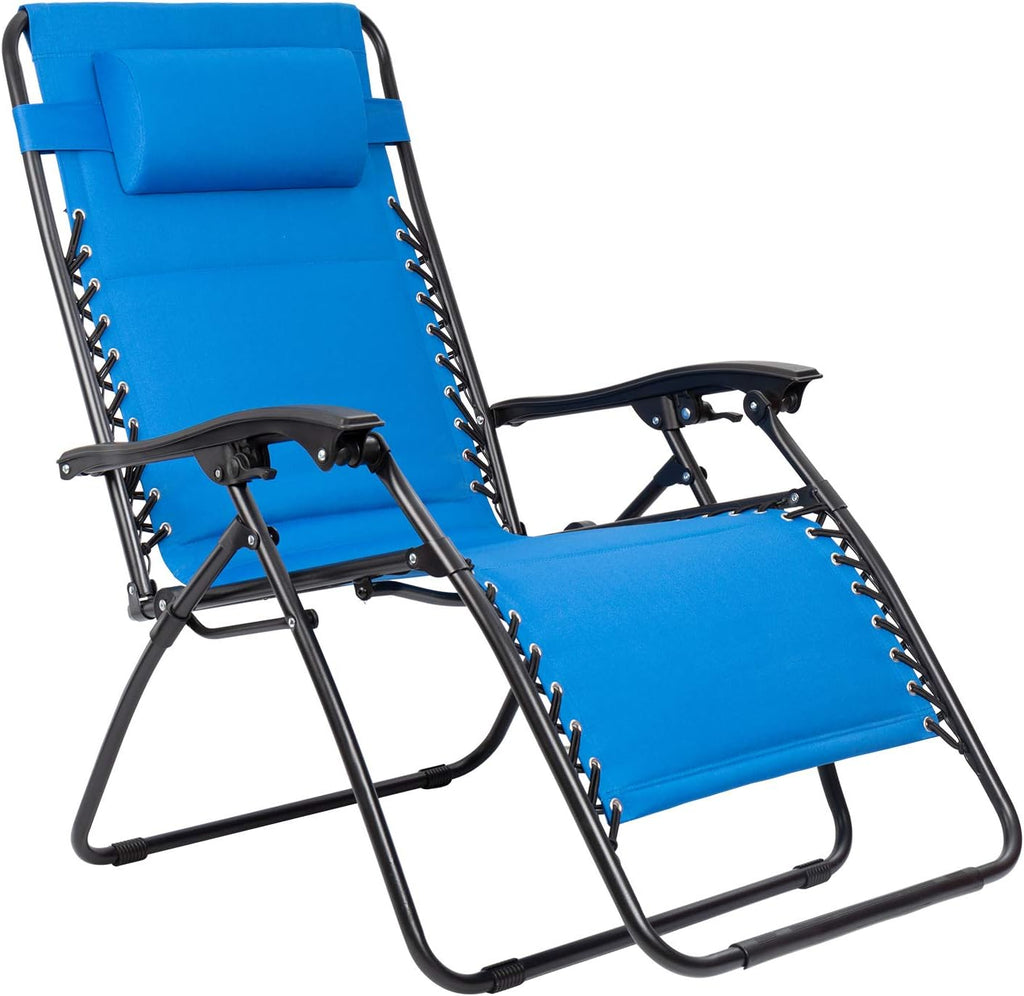 Oversized Padded Zero Gravity Recliner Chair (Black) M594