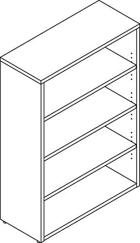 Espresso Laminate Bookcase M476