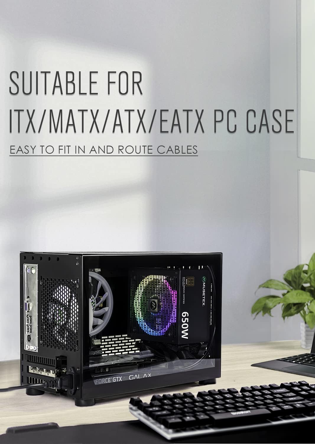 650 Watt RGB PC Power Supply L996