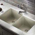 Quartz Granite Double Basin Undermount Kitchen Sink Y334