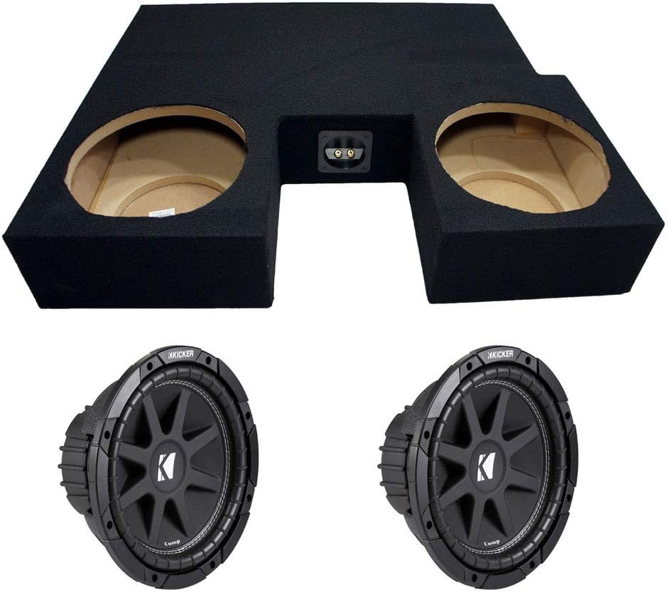 Toyota Tundra 07-12 Double Cab Truck Dual 10 Subwoofer Sub Box Enclosure 600 Watts Peak I779229