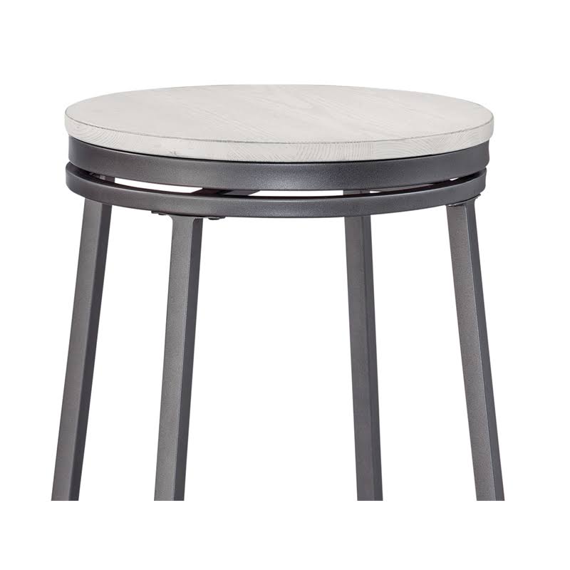 Gray Metal Bar Stool J8177