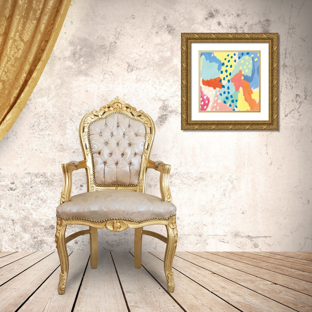 Gold Ornate Wood Framed Art Print S655017