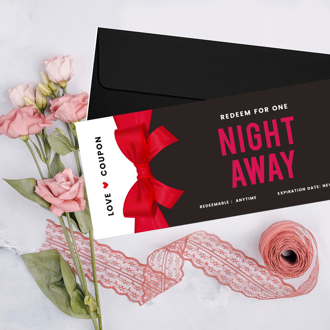 16-Pk Red Bow Coupons U6189