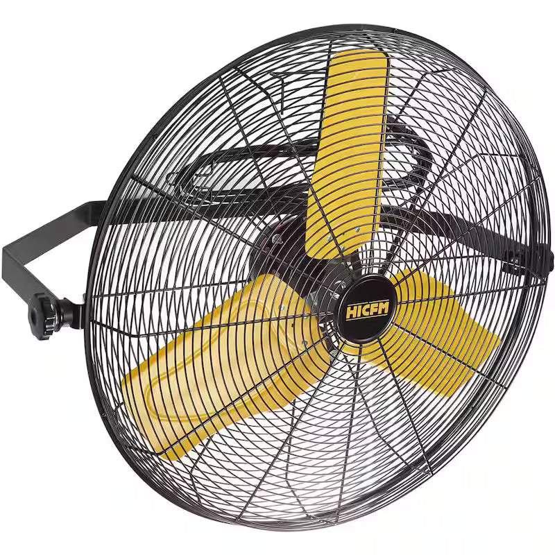 Yellow 2 Speeds 24 in. Wall Fan R163