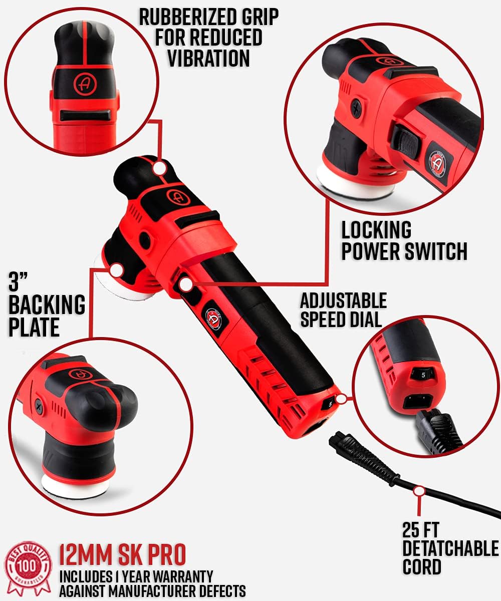 12mm Dual Action Car Polisher Complete Kit L84489