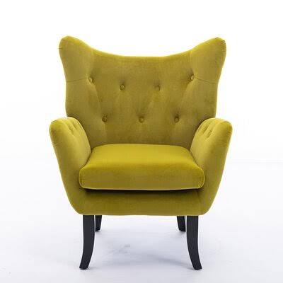 Tufted Velvet Wingback Chair O551263