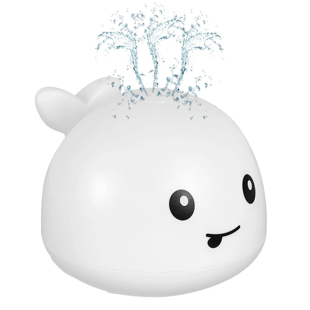 Baby Bath Toy Light up Whale Bath Toy 2 in 1 Induction Water Spray Toy Automatic Sprinkler Bathtub Toy K105
