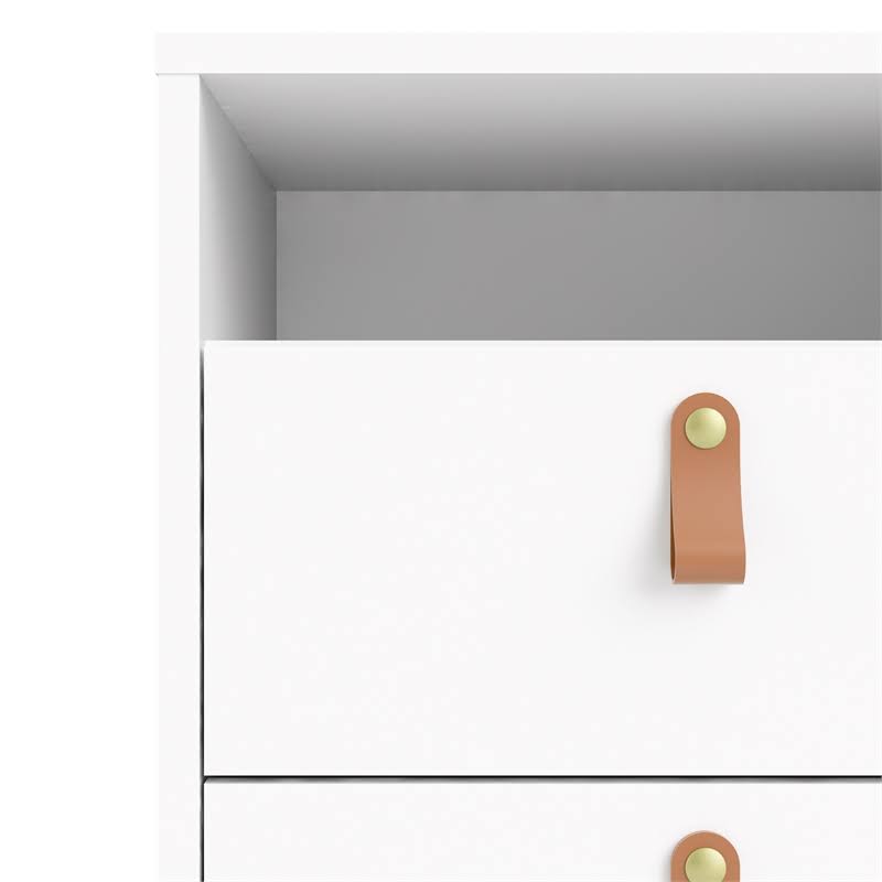 White 2 Drawer Mobile Cabinet C4447