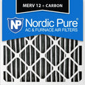 20x20x1 MERV 12 Pleated Carbon Air Filters 3 Pack H71819